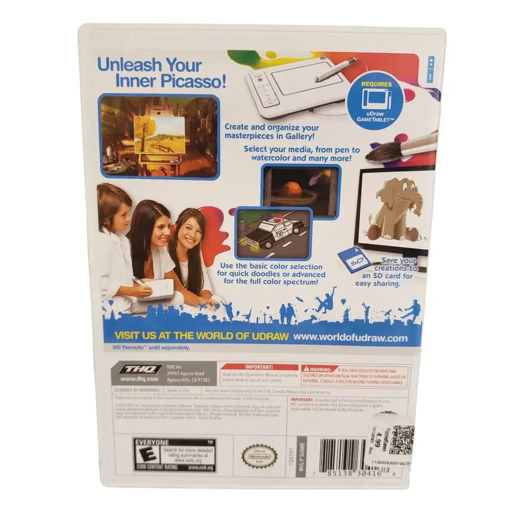 Nintendo Wii uDraw Studio and uDraw Instant Artist
